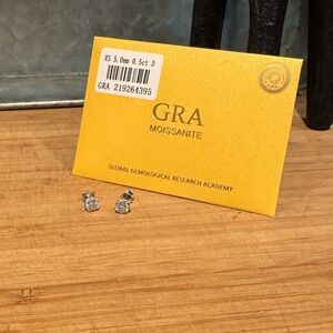 #18 Over 1 ctw hidden halo Moissanite earrings
